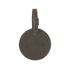 Atlas Circular Leather Luggage Tag