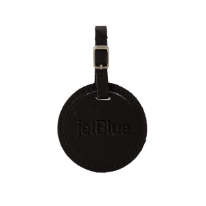 Atlas Circular Leather Luggage Tag