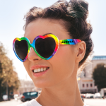 Rainbow Heart Sunglasses