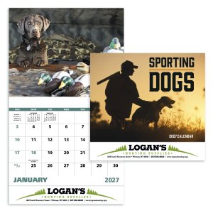 Sporting Dogs - Stapled Calendar