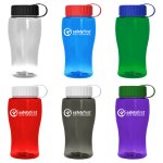 Jr. Crystal Color Bottle with Tethered Lid - 18 oz.