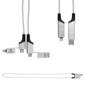 Triple Connect Quick Charge Cable 3 ft