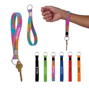 Busy Hands Fidget Wristlet Keychain