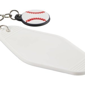 Baseball Motel Keychain