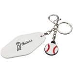 Baseball Motel Keychain