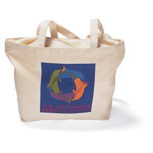 Canvas Zip-Top Convention Tote