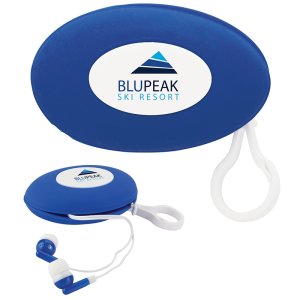 Tangle-Free Stereo Earphones in Carry Case