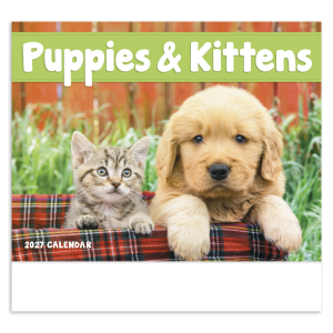 Puppies & Kittens - Stapled Calendar