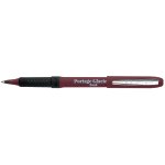 Burgundy With Blue Ink