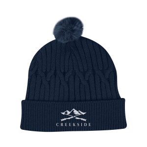 Avalon Cable Knit Pom Beanie