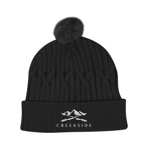 Avalon Cable Knit Pom Beanie