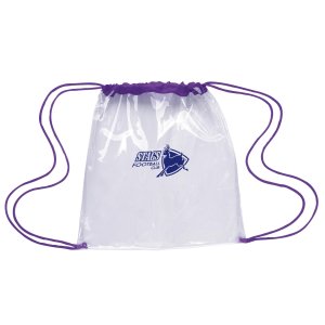 Clearly Packed Stadium Drawstring Bag