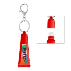 Vanilla Lip Balm Tube with Key Ring