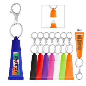 Vanilla Lip Balm Tube with Key Ring