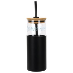 Sip & Stow 18 oz Glass Tumbler