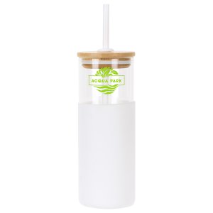 Sip & Stow 18 oz Glass Tumbler