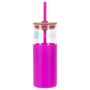 Sip & Stow 18 oz Glass Tumbler