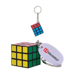 Pocket Cube Puzzle Keychain