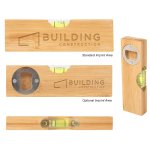 Bamboo Spirit Level with Opener