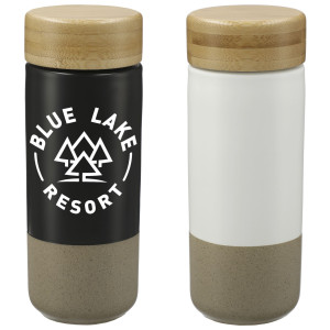 Bamboo Breeze Ceramic Coffee Tumbler 11oz