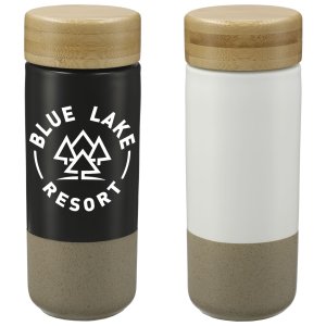 Bamboo Breeze Ceramic Coffee Tumbler 11oz