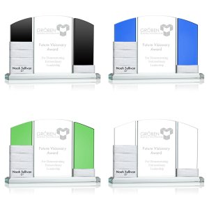 Milestones Stack Crystal Award