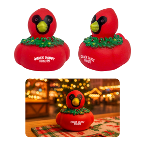Pond Pal Cardinal Rubber Duck