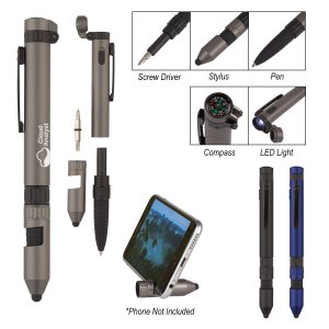 Adventure Pen with Compass and Tools