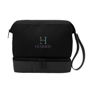 Dual-Compartment Travel Toiletry Bag