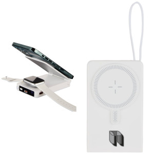 Magnetic 10,000 mAh Power Bank with iWatch Charging