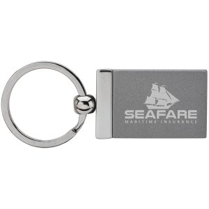Two Tone Gunmetal Keyring