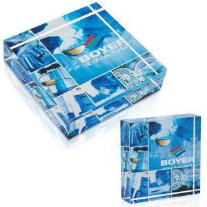 Acrylic Clarity Paperweight Square
