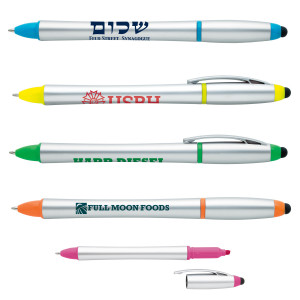 Multi-Tasker Recycled Stylus Pen-Highlighter