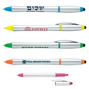 Multi-Tasker Recycled Stylus Pen-Highlighter