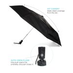 44" totes 3 Section Auto Open/Close Umbrella