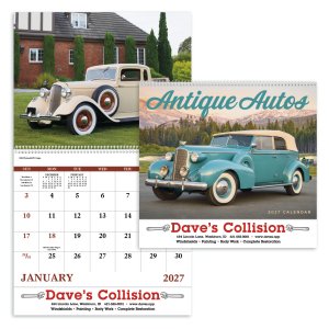 Antique Autos - Spiral Calendar