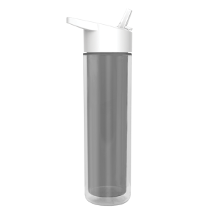 Frost Flow Insulated Bottle with Flip-Straw Lid and Full-Color Paper Insert - 16 oz.