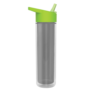 Frost Flow Insulated Bottle with Flip-Straw Lid and Full-Color Paper Insert - 16 oz.