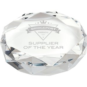 Crystal Clarity Gem Paperweight