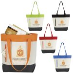 Color Pop Stripe Tote Bag