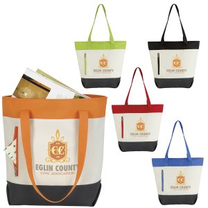 Color Pop Stripe Tote Bag