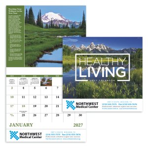 Healthy Living - Stapled Calendar