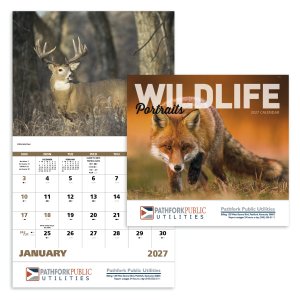 Wildlife Portraits - Stapled Calendar