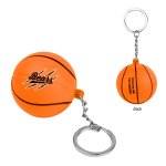 Mini Basketball Stress Ball Keyring