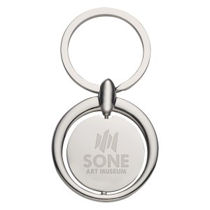 Roundabout Metal Key Tag