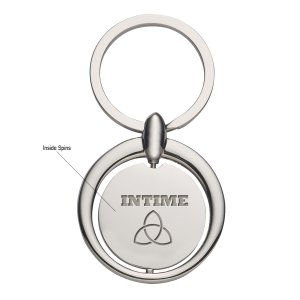 Roundabout Metal Key Tag