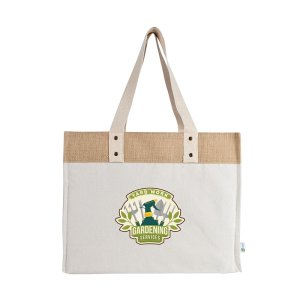 Jute Half Full Canvas Market Tote