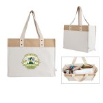 Jute Half Full Canvas Market Tote