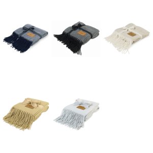 Herringbone Haven Throw Blanket