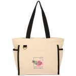 Tote with a Twist: Organic Cotton with Black Accents